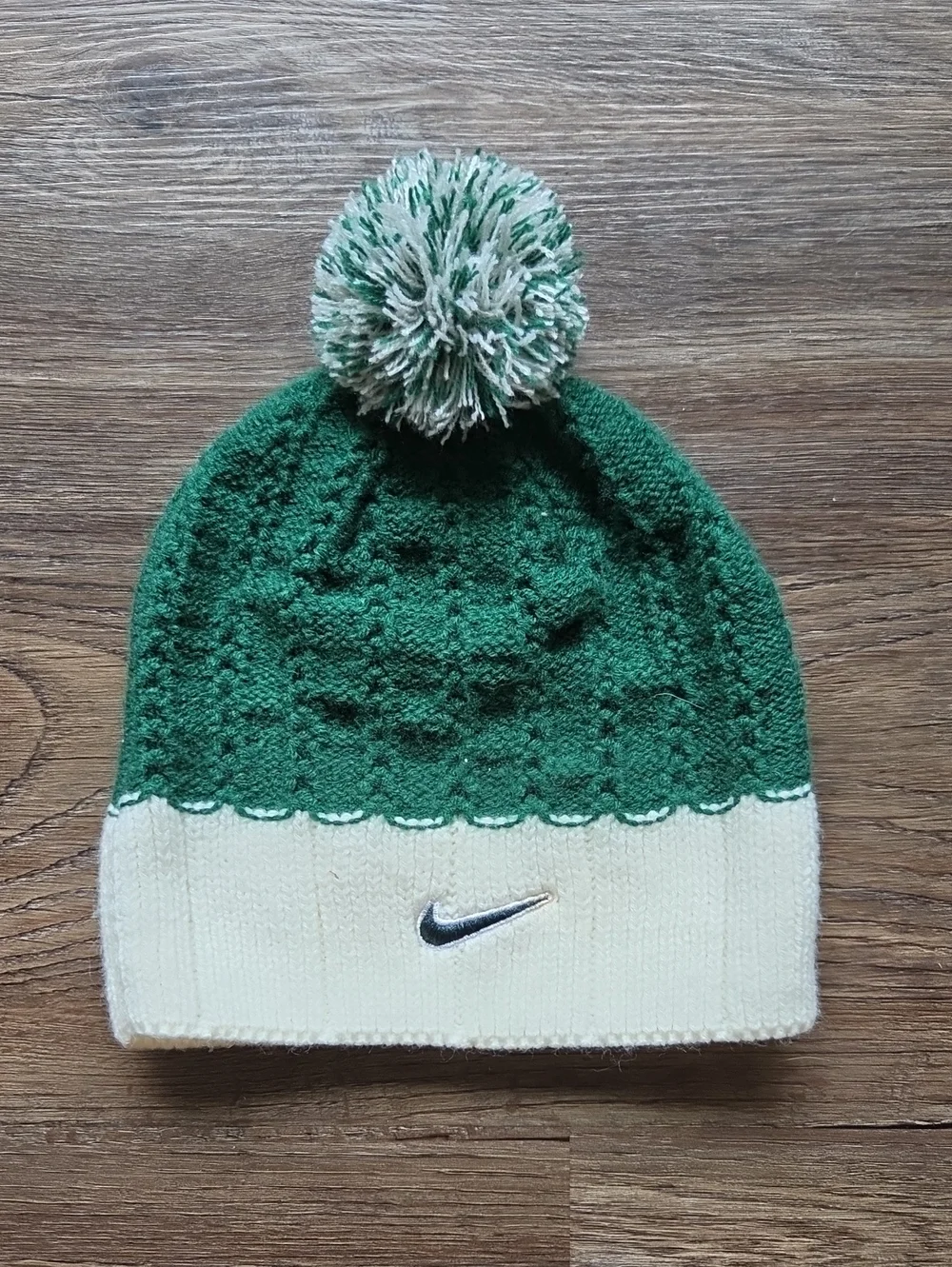 Nike Pom Beanie Hat Green And White Michigan State Spartans